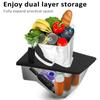 2 stücke Hinten Seite Lagerung Box Trunk Organizer Stamm Lagerung Bins mit Abdeckung Ersatz für Tesla