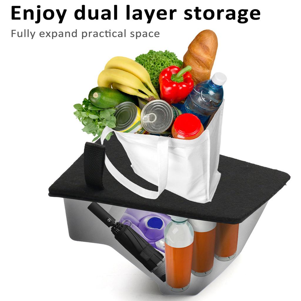 2 stücke Hinten Seite Lagerung Box Trunk Organizer Stamm Lagerung Bins mit Abdeckung Ersatz für Tesla