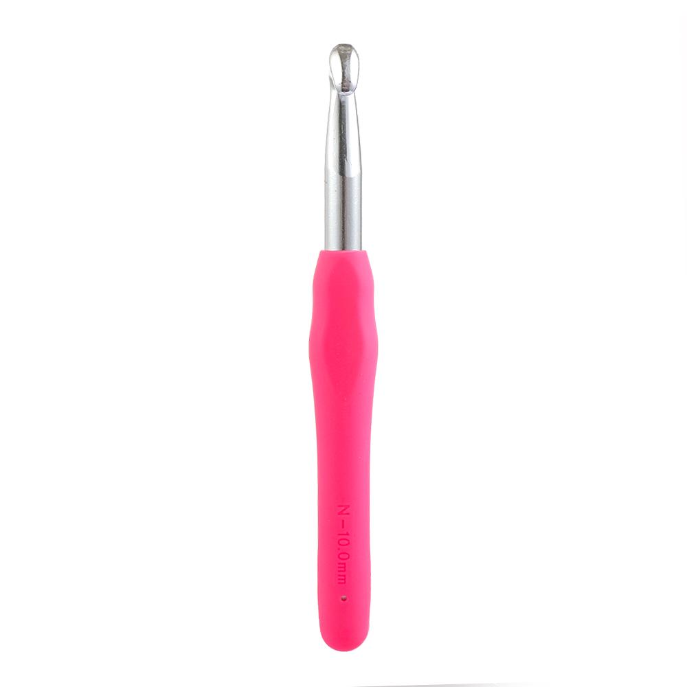 2.0-10mm Soft Grip DIY Ergonomic Handle Aluminum Knitting Needles Weave Yarn Crochet Hook