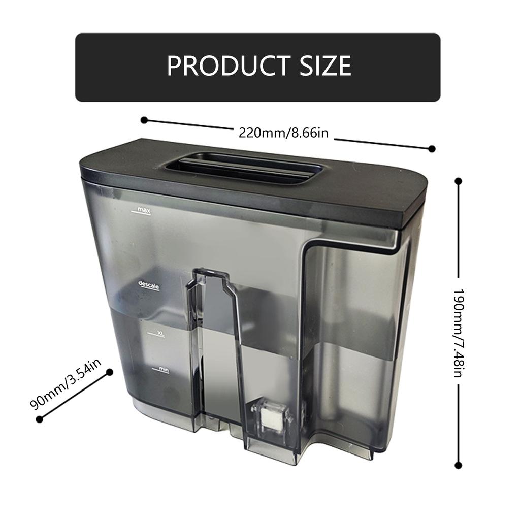 Ersatswassertank inklusive Deckel ABS-Textur Auslaufsicheres Design Einfache Installation Perfekt für 601 655 701 Kaffeemaschine