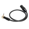 Right Angle 3.5mm To XLR Stereo Sound Cable 0.5M Male To XLR Male Microphone Cable for Phone Tablet Laptop