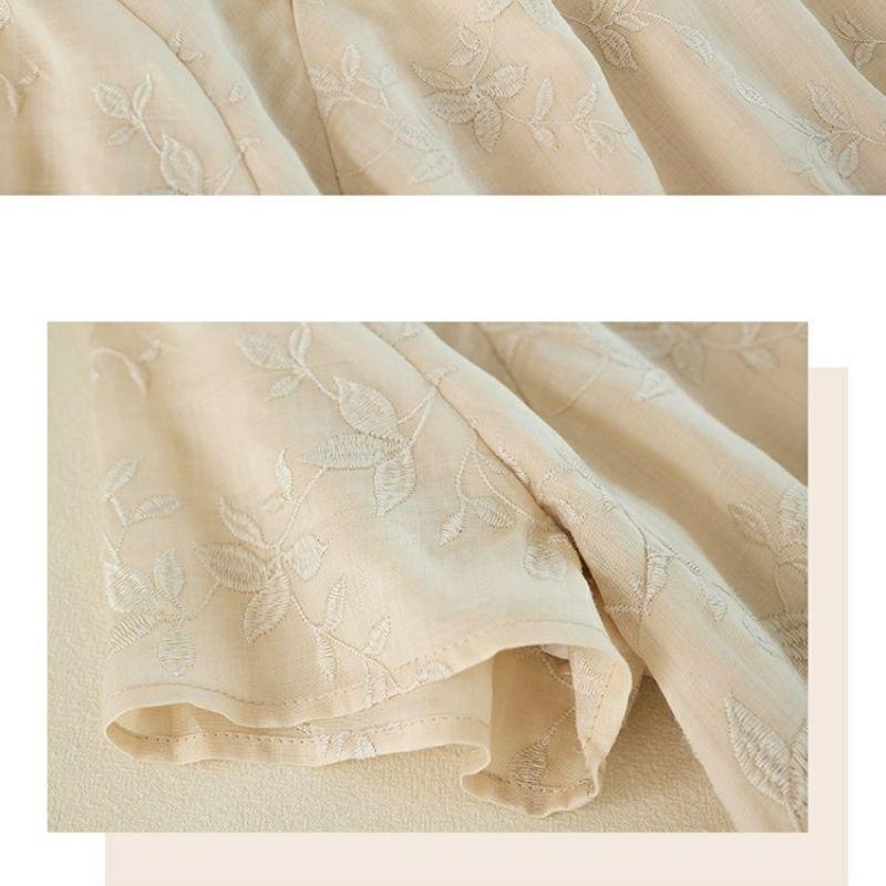 Qipao en Coton et Lin pour Femme 2026: Nouvelle Collection d'Été en Acétate, Style National Chinois Amélioré
