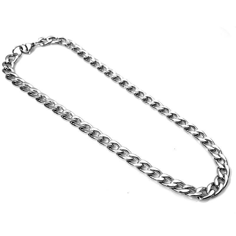 NK Stainless Steel Men's & Women's Cuban Necklace - 304 Titanium Steel Hip-Hop Jewelry Accessories