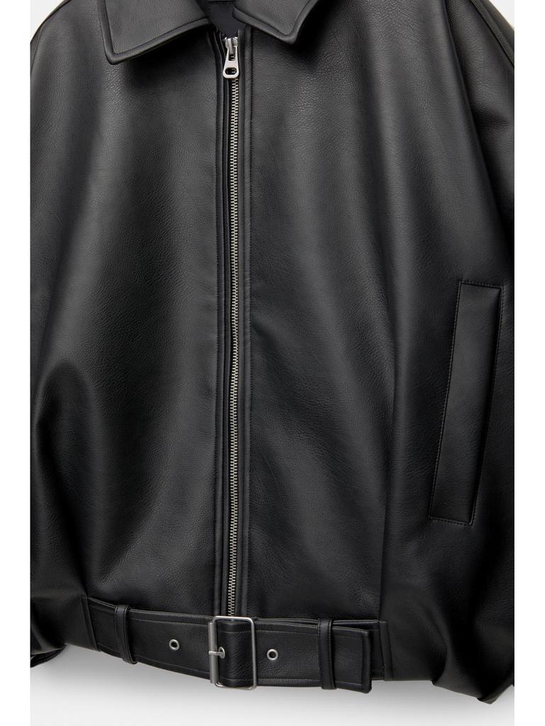 Women's Retro Spring Pilot Jacket: Faux Leather Casual Top Coat - American and European Style