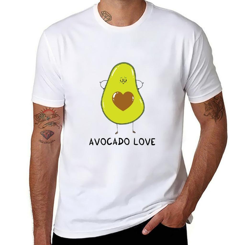 Avocado Love Tshirt Casual Minimalist Short Sleeve Top