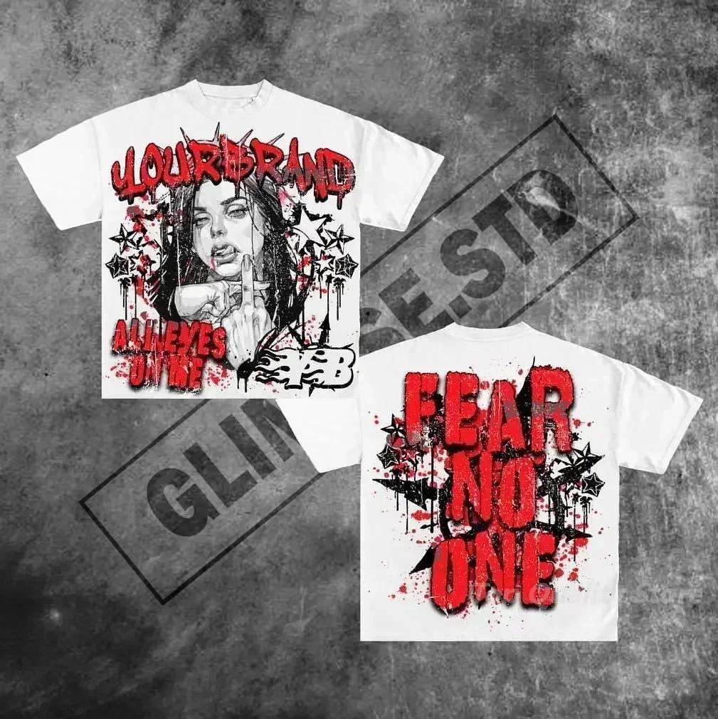 

American Miami style graphic t shirts harajuku y2k top oversized t shirt couples pro choice gothic streetwear retro men clothing 4XL