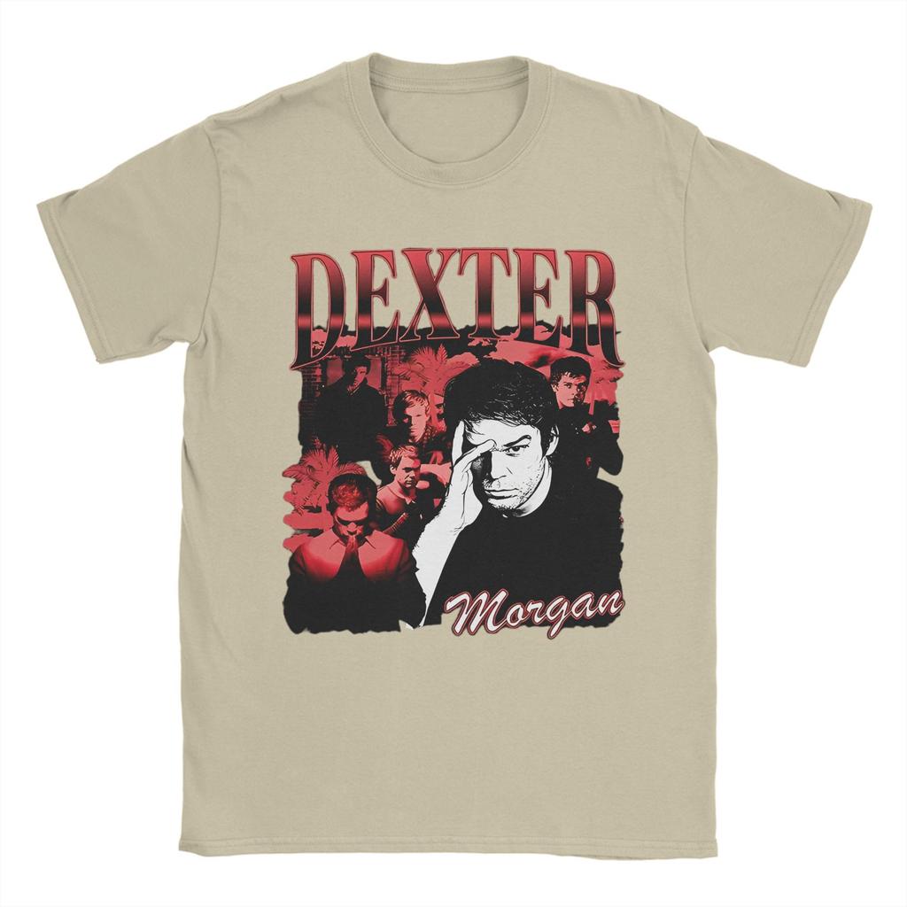 Dexter Morgan Movie TShirt Summer Crime TV Drama TShirts Mens Cotton O Neck Oversize Clothes Short Sleeve Streetwear Tops