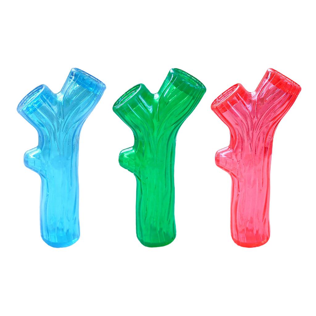Dog Squeak Toy TPR Chew Twig Shape Toy with Squeaker Branch-shape Squeak Sound Toy Tree Crotch Style