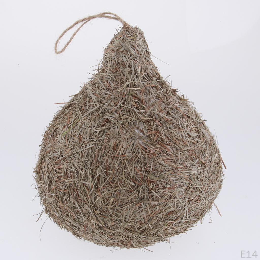 Naturalne Pudełko Lęgowe Gniazdo Ptaka Trawa Dzikiego Kanarek Finch Budgie Dom