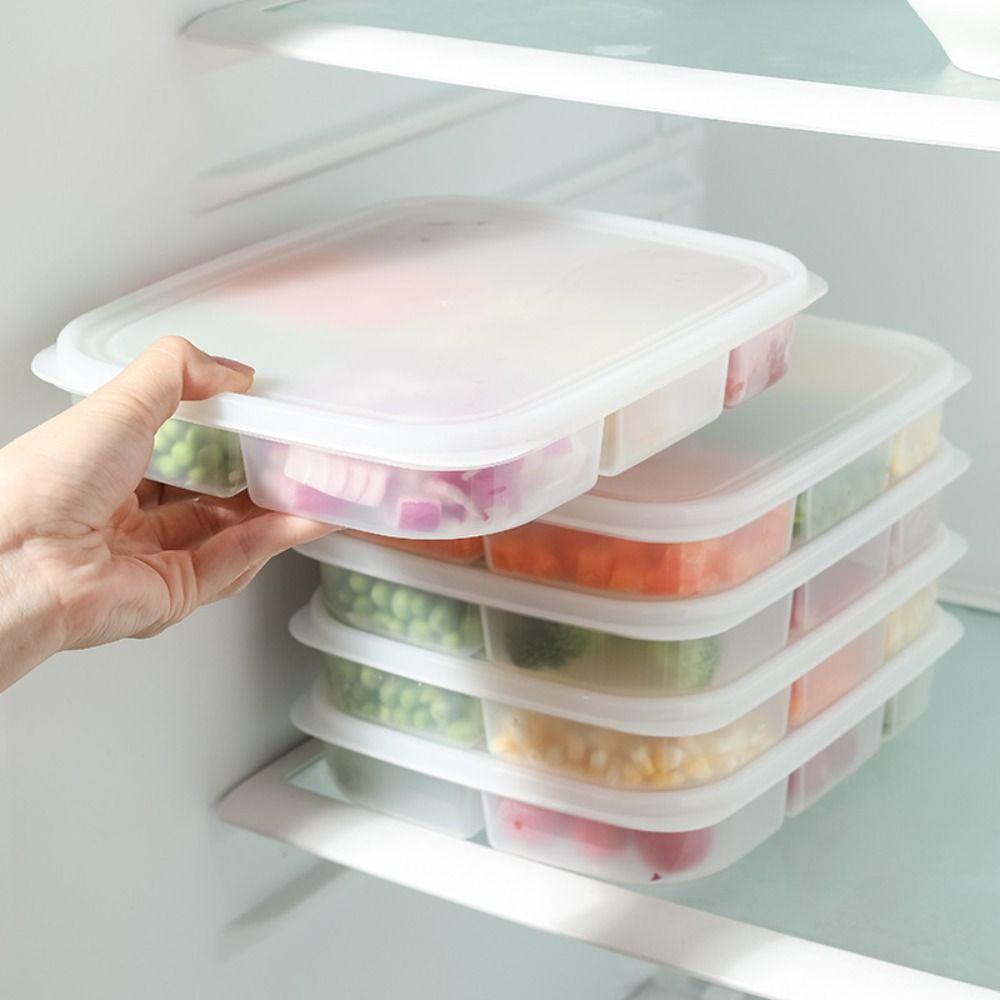 Portable Food Preparation Storage Box 4/5/6Grids Onion Ginger Fresh Storage