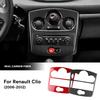 Dashboard Trim Auto AC CD Paneel Voor Renault Clio 3 2006 2007 2008 2009-2012 Middenconsole Koolstofvezel Sticker Auto Accessoires
