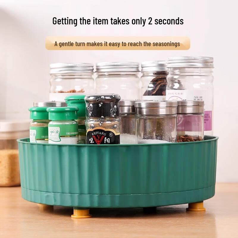 Zhaoran Elegant 360-Degree Rotating Kitchen Spice Organizer