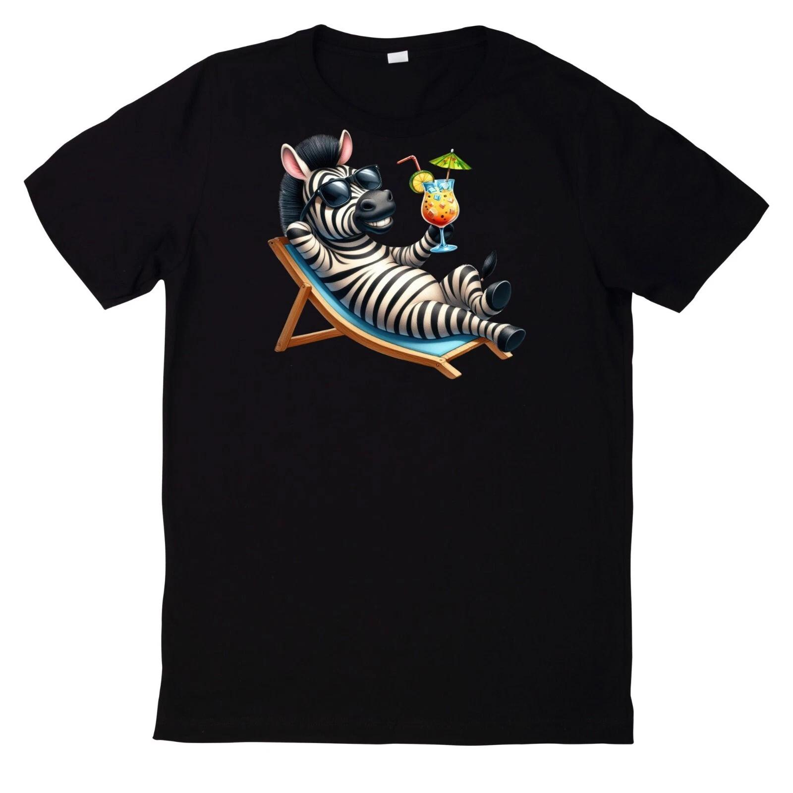 T-Shirt Niedliches Sommercocktail und Tier M