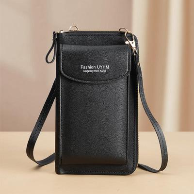 Damska torba crossbody na telefon w stylu koreańskim - Wielofunkcyjna, duża pojemność, portmonetka na monety