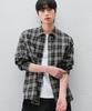 DRAW FIT Gaultier Oversized Check Shirt [Black]