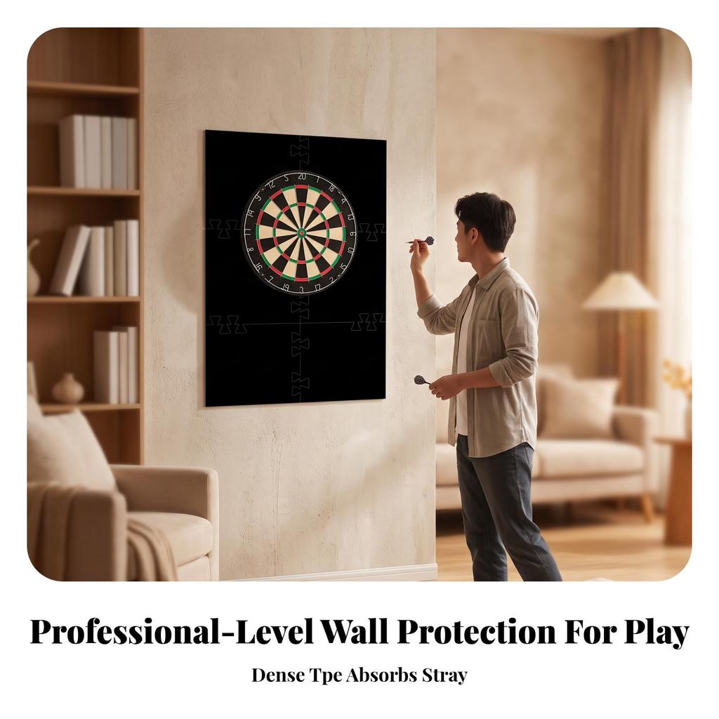 6 Pieces Throw Board Wall Protector Interlocking Sporting Goods Space-Saving