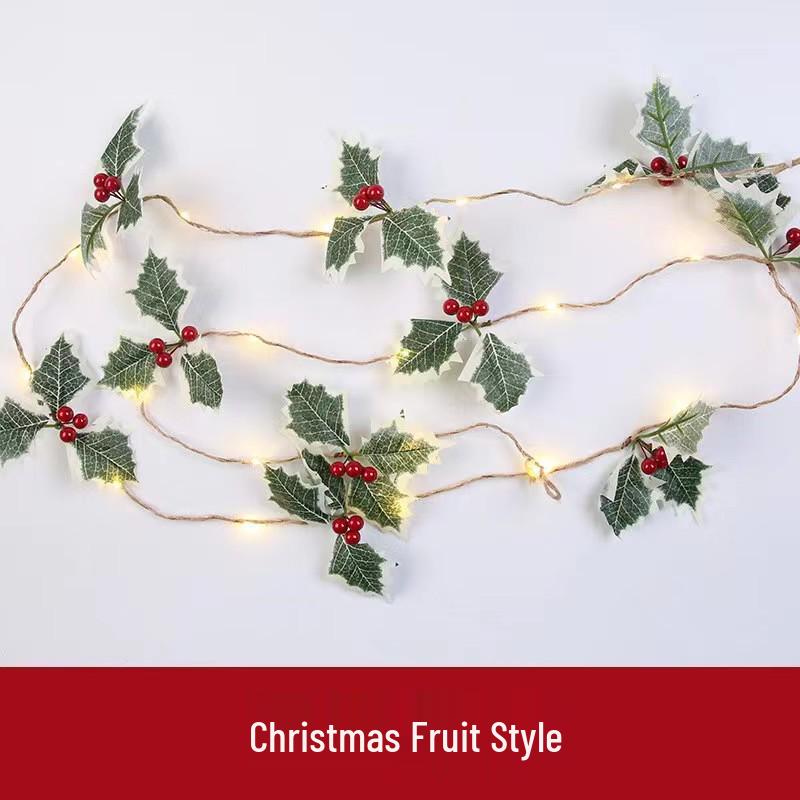 

Decorative Christmas Pine Cone String Lights with Ornaments 2 meters