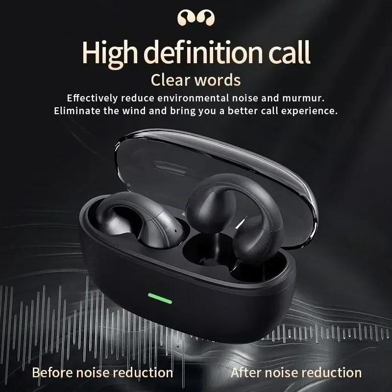 Xiaomi TWS Bluetooth Wireless Headphones Clip Ear Music Noise Canceling Headset HD Call Sports Gaming Earphones for All Smartphones