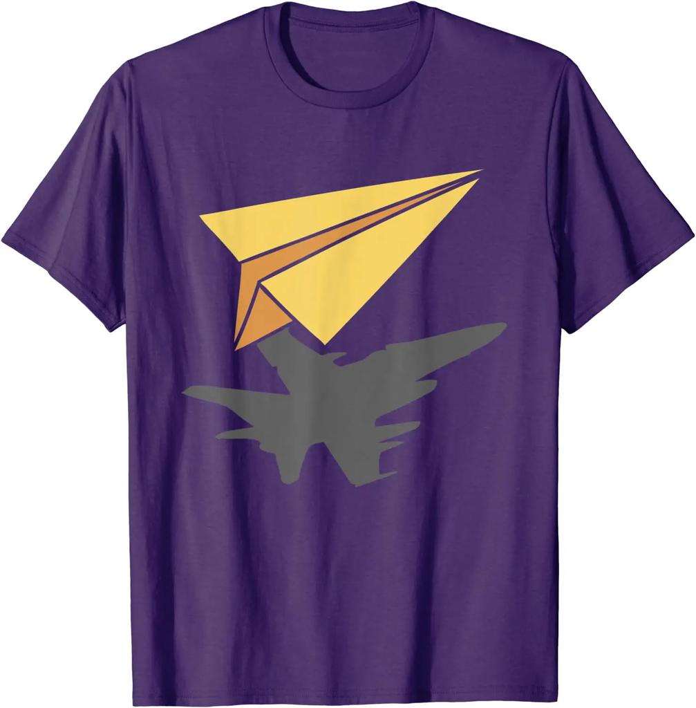 Paper Jet Fighter Plane Airplane Aviation Aircraft Airfield Men TShirt Short Sleeve Casual 100 Cotton ONeck Summer Shirts