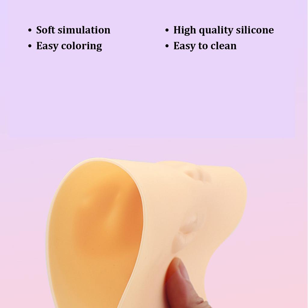 Face Tattoo Practice Skin Silicone Eyebrow Lips Eyeliner Microblading Tattoo Practice Skin