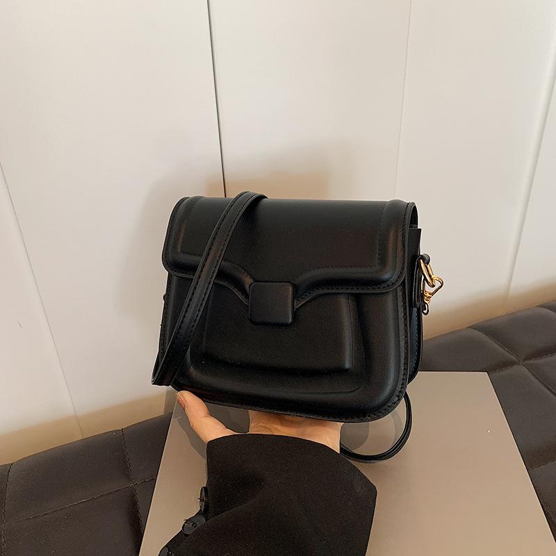 Stylish and simple ins small square bag women's 2024 summer new texture versatile shoulder messenger bag