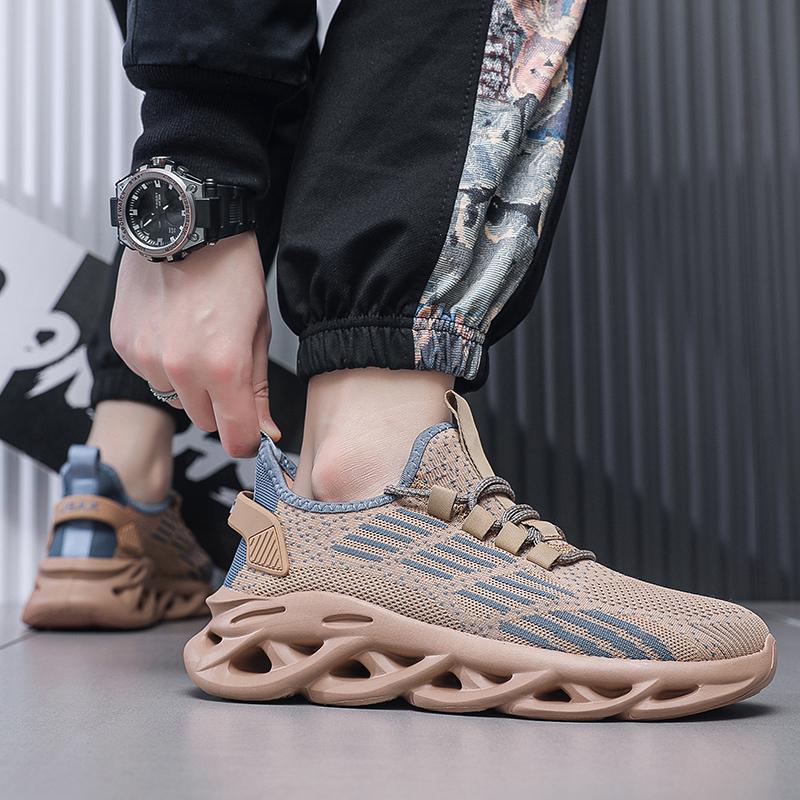 48 49 50 Extra size mesh breathable flying woven shoes Sports casual shoes twist sole lightweight running shoes for men