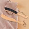 Clothes Brush Felt Cowboy Hat Cleaner with Wooden Handle Compact