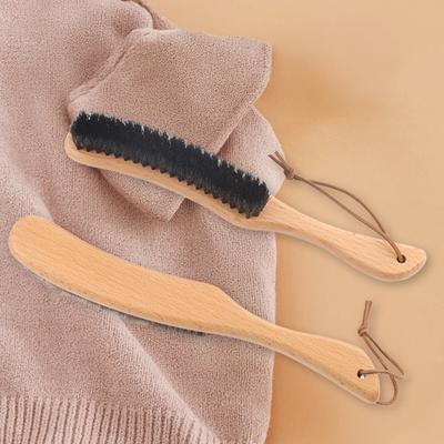 Clothes Brush Felt Cowboy Hat Cleaner with Wooden Handle Compact