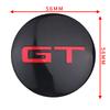 4Pcs 56mm Car Wheel Center Hub Caps Stickers GT Emblem Decal