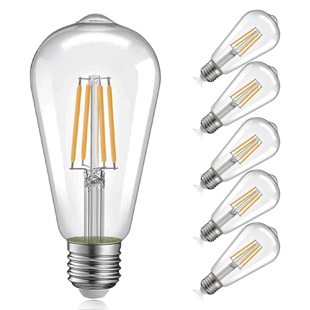 

E27 Спиральная лампа Эдисона накаливания с мягкой нитью Ночной светильник Портативный рождественский светильник