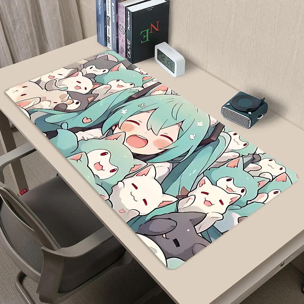 HHatsune MMiku Mauspads Mauspads Neuheiten Großes Gaming-Mauspad L XL XXL Gamer-Mauspad Größe Für Tastaturen Matte