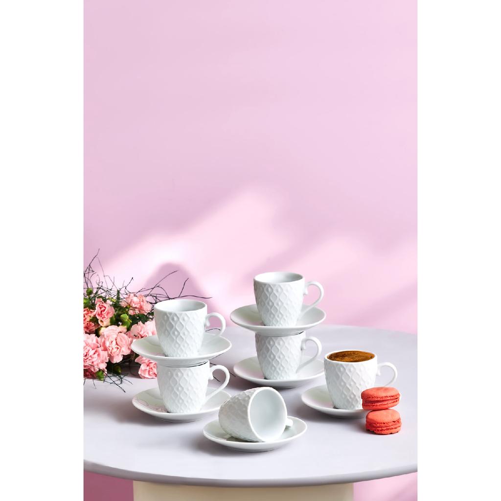 Yeniky Set 6 Cești Cafea 90 Ml