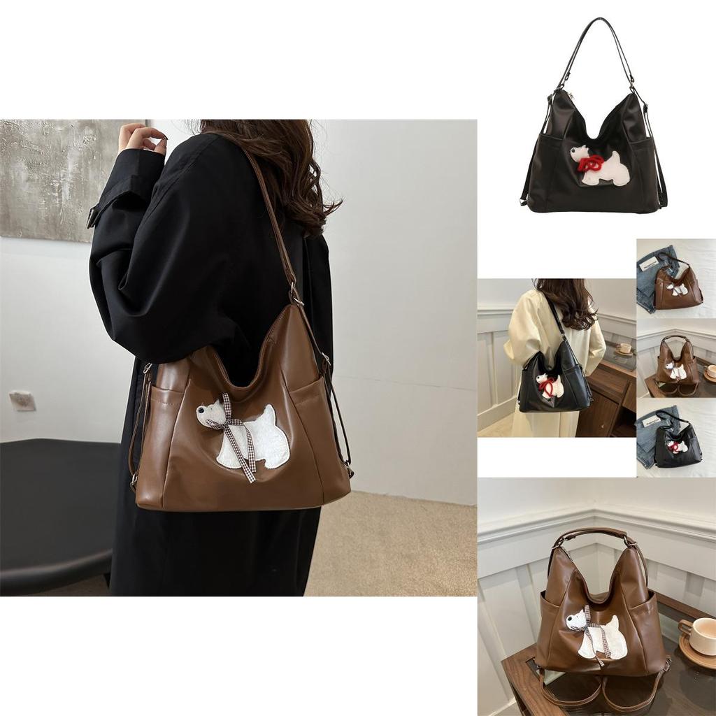 Stylish Large Capacity Fashionable Tote Bag For Daily Use With Cute Dog Cartoon Design