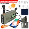 Emergency Radio Portable DAB FM Radio with 4500mAh Battery Solar with Flashlight Hand Crank Blackout Emergency Use