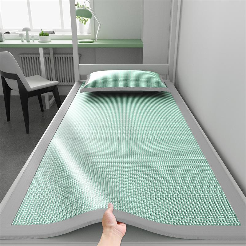 Set di coprimaterasso in tessuto a fibra fresca e scivolosa di lusso, Tappetino fresco traspirante morbido comfort estivo con lunga durat… Altro