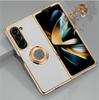 Shockproof Plating Ring Holder Phone Case for Samsung Galaxy Z Fold 6 5 4 Protective Stand Back Shell Luxury Full Protection Cover