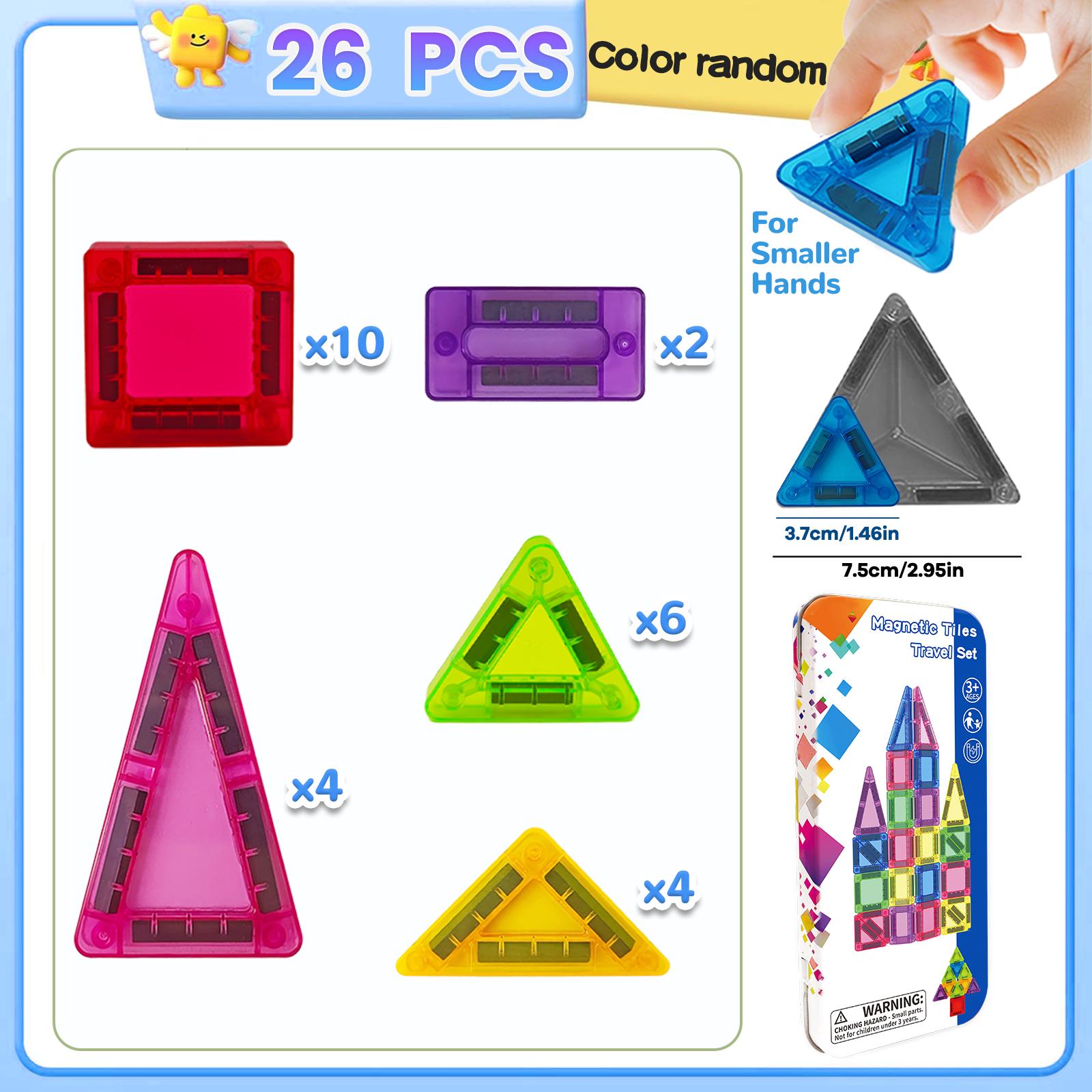 Compact Size High-Standard Magnetic High-Standard Assembly Building-Bricks Superior-Grade Set 26/42Pcs High-Standard With High-Standard