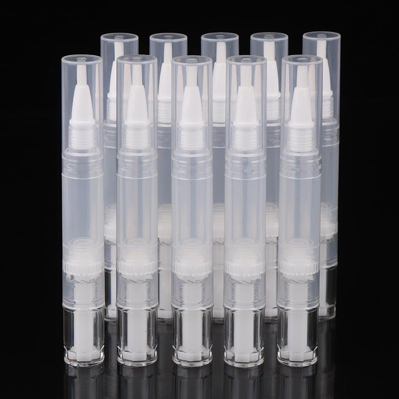 5/10pcs 5Ml Nail Oil Pen Empty Refillable Pen Cuticle Oil Pen Brush Tip Eyelash Growth Liquid Nail Polish Cuticle Oil Pen