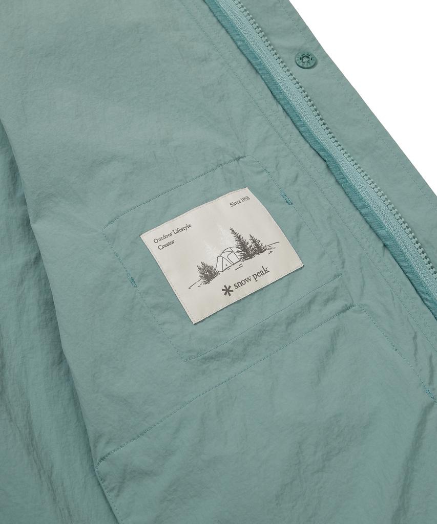 Snowpeak Apparel Taslan Woven Utility Windbreaker Royal Mint (S24Mmlwb56)
