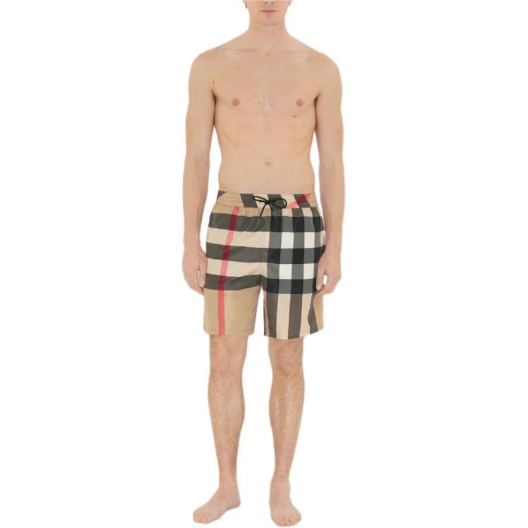 Burberry Plaj Şortu Erkek Bej 81126821