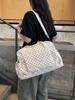 Korean Polka Dot Commuter Shoulder Bag – Large Capacity Wet/Dry Fitness & Travel Bag