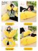 Yellow Chicken Plush Toy - Removable and Washable Hugging Pillow Doll for Kids, Leg-Clamping Stuffed Animal.