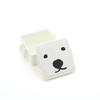 Miyoshi Seisakujyo Male Square Lunch Box with Integrated Cooling 11 x 9 x Easy Clip Buckle Storage Microwave Dishwasher Safe excluding White Bear Made