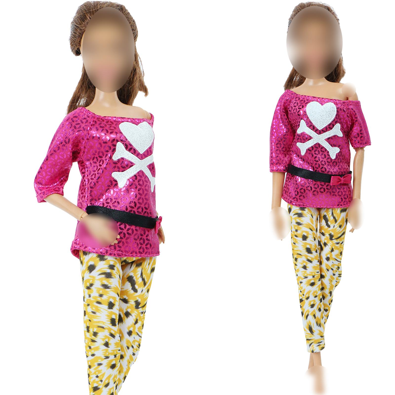 

1/6 Кукольный наряд Модная девочка Мини-платье Юбка Платье Брюки Одежда для куклы Барби 11,5 дюймов Подарочный набор Девочка Игрушка