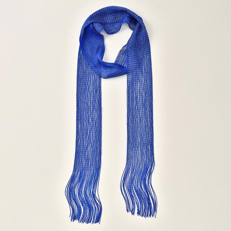 Fringe Tassel Fabric Scarf Long Flowy Solid Color Waist Sash Cape Belt Oriental Fashion Elegant Vacation Accessory