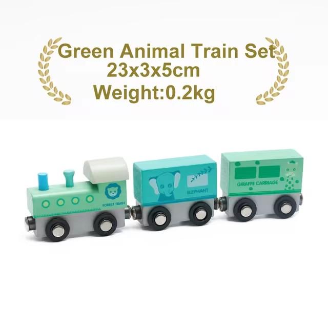 1pcs Magnetic Train Toys Wooden Train Locomotive Car Truck Railway Accessories Fit for Wooden Tracks Toys for Kids Gifts