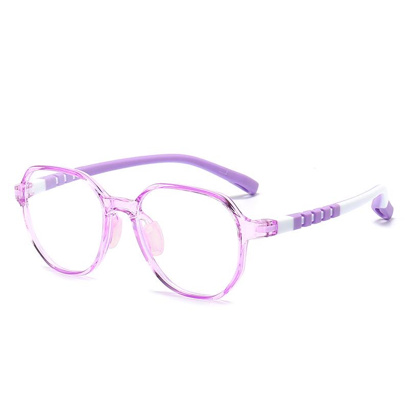 Children's Fashion Ultralight TR90 Two-Color Blue Light Blocking Prescription Eyeglass Frames