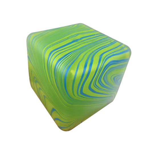 Flow Texture Stress Cube Toy Anxiety Relief Cube Squeeze Sensory Toy Slow Rebound Home Office Relaxation TPR Decompression Stress Ball