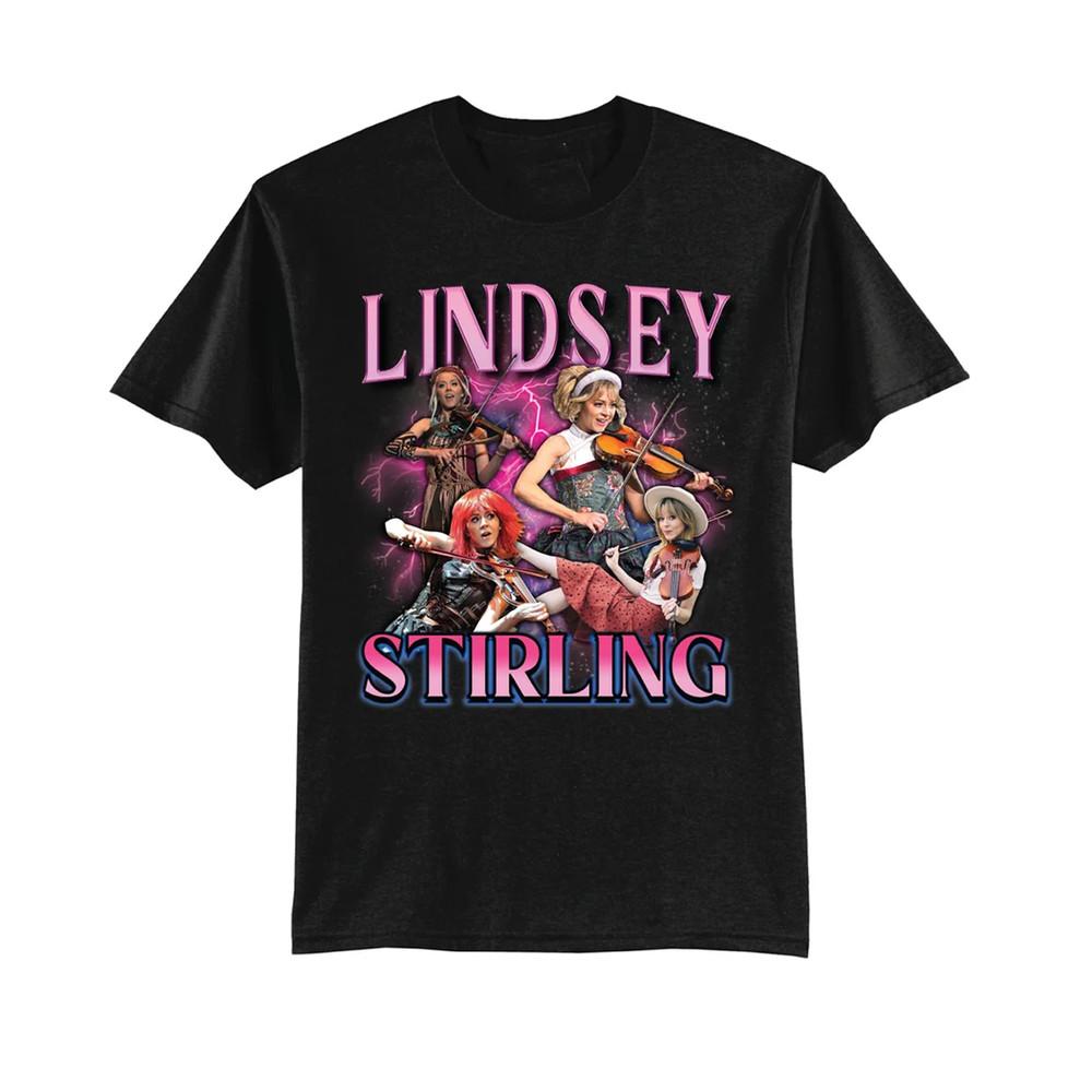 Lindsey Stirling collage HOT NEW black T-shirt unisex All sizes 1F2453 Unisex T-Shirt M