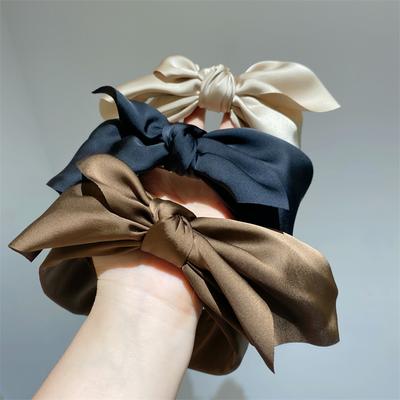 Modische Satin-Haarbänder mit Schleife für Damen und Mädchen, für den täglichen Gebrauch und zum Einkaufen, Haarschmuck